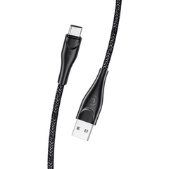 Дата кабель Usams US-SJ392 U41 Type-C Braided Data and Charging Cable 1m, Чорний