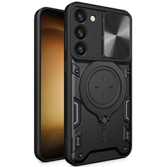 Ударопрочный чехол Bracket case with Magnetic для Samsung Galaxy S21 FE Black