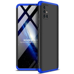 Пластиковая накладка GKK LikGus 360 градусов (opp) для Samsung Galaxy Z Fold3, Черный / Синий