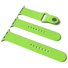 Силіконовий ремінець для Apple Watch Sport Band 42 / 44 / 45 / 49 (S/M & M/L) 3pcs, Зеленый / Green