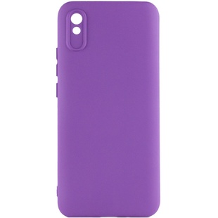 Чехол Silicone Cover Lakshmi Full Camera (A) для Xiaomi Redmi 9A Фиолетовый / Purple