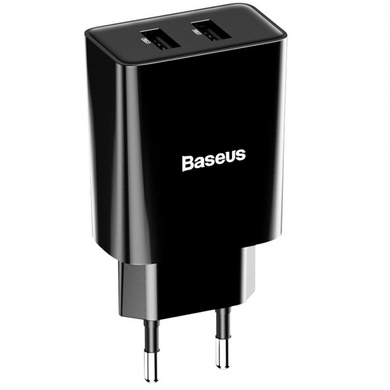 МЗП Baseus Speed ​​Mini Dual U 10.5W 2USB (CCFS-R), Чорний