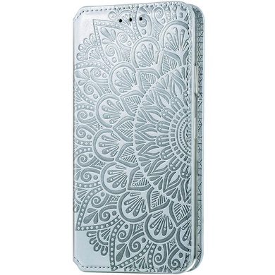 Кожаный чехол книжка GETMAN Mandala (PU) для Samsung Galaxy S20 FE Серый