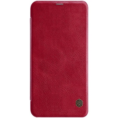 Кожаный чехол (книжка) Nillkin Qin Series для Huawei Honor V30, Красный