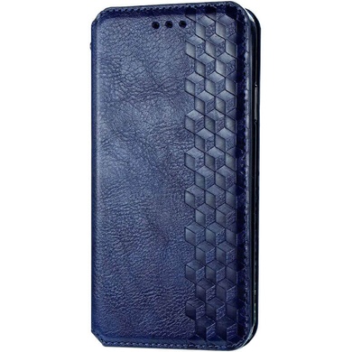 Шкіряний чохол книжка GETMAN Cubic (PU) для Samsung Galaxy A21s, Синий