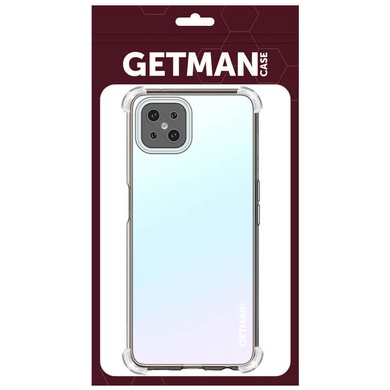 TPU чохол GETMAN Ease logo посилені кути Full Camera для Oppo A92s, Безбарвний (прозорий)