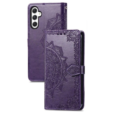 Кожаный чехол (книжка) Art Case с визитницей для Samsung Galaxy M15 5G Фиолетовый