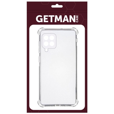 TPU чохол GETMAN Ease logo посилені кути для Samsung Galaxy M53 5G, Безбарвний (прозорий)