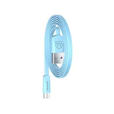 Дата кабель USAMS US-SJ201 USB to MicroUSB 2A (1.2m) Голубой