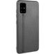 Кожаный чехол Line для Samsung Galaxy A51 Черный
