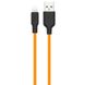 Дата кабель Hoco X21 Plus Silicone Lightning Cable (1m) Black / Orange