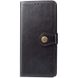 Кожаный чехол книжка GETMAN Gallant (PU) для Xiaomi Redmi Note 10 / Note 10s Черный