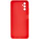 Силиконовый чехол Candy Full Camera для Samsung Galaxy A24 4G Красный / Camellia