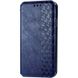 Шкіряний чохол книжка GETMAN Cubic (PU) для Samsung Galaxy A21s, Синий