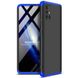 Пластикова накладка GKK LikGus 360 градусів (opp) для Samsung Galaxy Z Fold3, Чорний / Синій