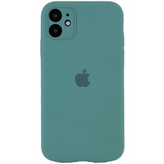 Чехол Silicone Case Full Camera Protective (AA) для Apple iPhone 12 (6.1") Зеленый / Pine green