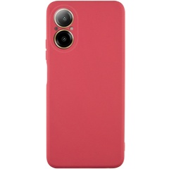 Силиконовый чехол Candy Full Camera для Realme C67 4G Красный / Camellia