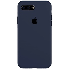 Чехол Silicone Case Full Protective (AA) для Apple iPhone 7 plus / 8 plus (5.5") Темный Синий / Midnight Blue