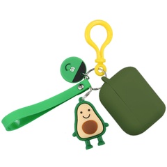 Силиконовый футляр Cute Charm для наушников AirPods Pro Avocado Junior / Зеленый