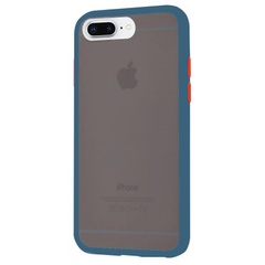 TPU+PC чехол LikGus Maxshield для Apple iPhone 7 plus / 8 plus (5.5"), Сине-Зеленый / Marine Blue