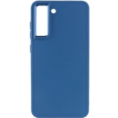 TPU чохол Bonbon Metal Style для Samsung Galaxy S21 FE, Синий / Denim Blue