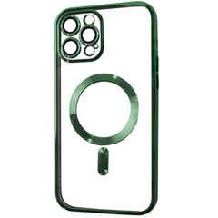 TPU чехол Fibra Chrome with MagSafe для Apple iPhone 13 Pro (6.1") Green