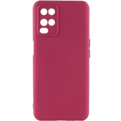 Чохол Silicone Cover Lakshmi Full Camera (A) для Oppo A54 4G, Бордовый / Marsala