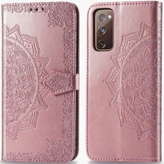 Шкіряний чохол (книжка) Art Case з візитницею для Samsung Galaxy S20 FE, Розовый