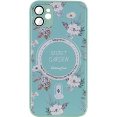 TPU+PC чехол Secret Garden with MagSafe для Apple iPhone 11 (6.1") Mint