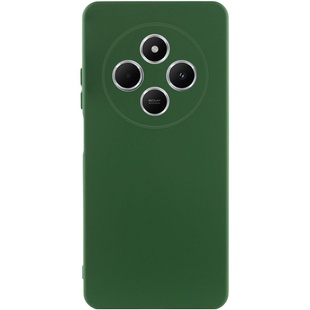 Чехол TPU GETMAN Liquid Silk Full Camera для Xiaomi Redmi 14C Зеленый / Dark green