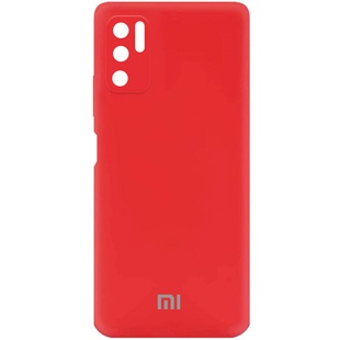 Чехол Silicone Cover My Color Full Camera (A) для Xiaomi Redmi Note 10 5G / Poco M3 Pro Красный / Red