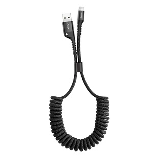 Дата кабель Baseus Fish Eye Spring Data Lightning Cable 2A (1m) (CALSR) Черный