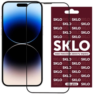 Защитное стекло SKLO 3D для Apple iPhone 15 / 16 (6.1") Черный