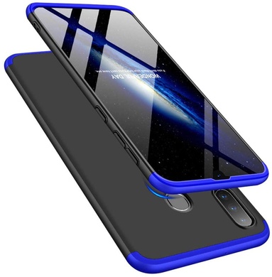 Пластикова накладка GKK LikGus 360 градусів (opp) для Samsung Galaxy A20s, Чорний / Синій