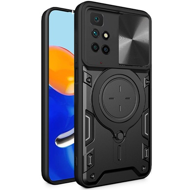 Ударопрочный чехол Bracket case with Magnetic для Xiaomi Redmi 10 Black
