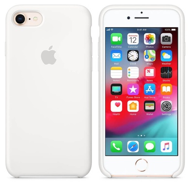 Чехол Silicone Case (AA) для Apple iPhone 7 / 8 (4.7") Белый / White