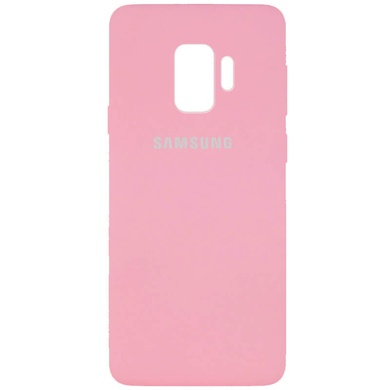 Чехол Silicone Cover Full Protective (AA) для Samsung Galaxy S9 Розовый / Pink