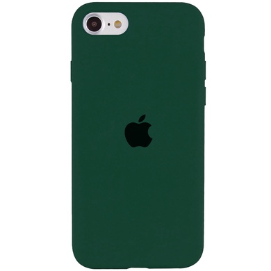 Чохол Silicone Case Full Protective (AA) для Apple iPhone SE (2020), Зеленый / Forest green