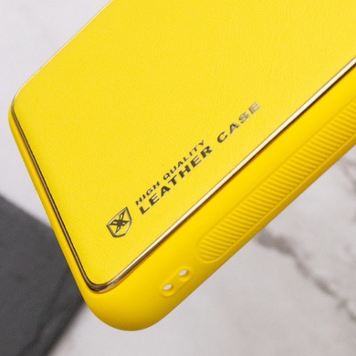 Шкіряний чохол Xshield для Xiaomi Redmi Note 12 4G, Желтый / Yellow