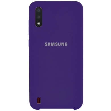 Чохол Silicone Cover (AA) для Samsung Galaxy A01, Фіолетовий / Purple