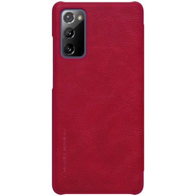 Кожаный чехол (книжка) Nillkin Qin Series для Samsung Galaxy S20 FE Красный