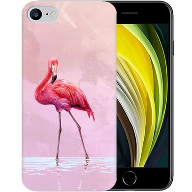 Чехол Pink Flamingo для Apple iPhone SE (2020), Фламинго