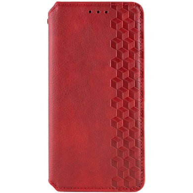 Шкіряний чохол книжка GETMAN Cubic (PU) для Xiaomi Poco F5, Червоний