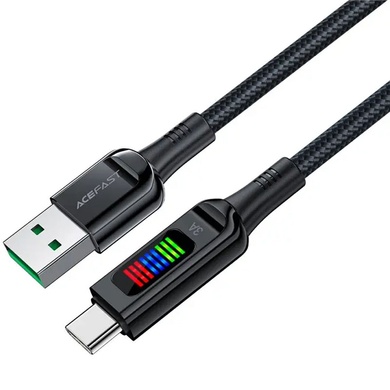 Дата кабель Acefast C7-04 USB-A to USB-C zinc alloy (1.2m), Black