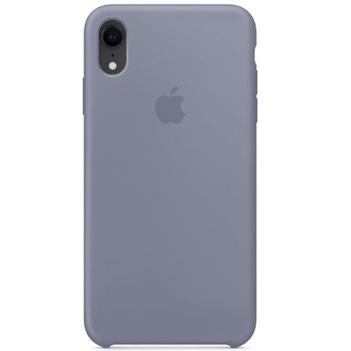 Чехол Silicone case (AAA) для Apple iPhone XR (6.1") Серый / Lavender Gray