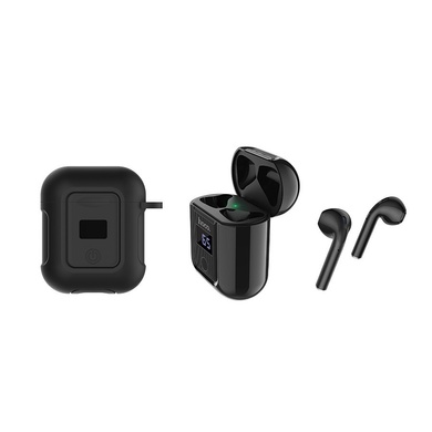 Bluetooth навушники HOCO S11 + чорний силіконовий футляр, Белый