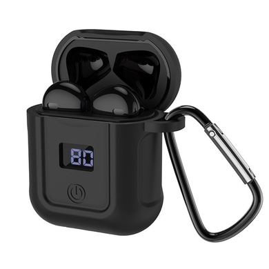 Bluetooth наушники HOCO S11 + чёрный силиконовый футляр Белый