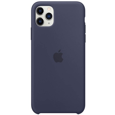 Чохол Silicone case (AAA) для Apple iPhone 11 Pro Max (6.5"), Синий / Midnight Blue