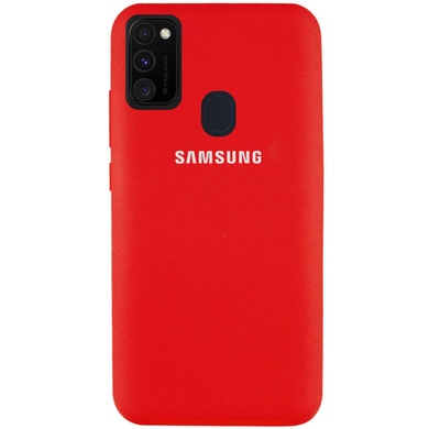 Чехол Silicone Cover Full Protective (AA) для Samsung Galaxy M30s / M21 Красный / Red