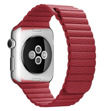 Ремінець Leather Loop Design для Apple watch 42mm/44mm, Червоний